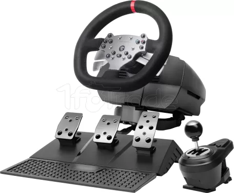 Photo de Kit Volant, Pédalier et Levier de vitesse Mars Gaming MWH-RSX (Noir)