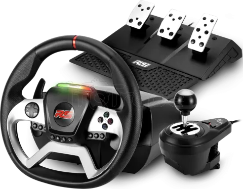 Photo de Kit Volant + Pédalier + Levier de vitesse Spirit Of Gamer Race Wheel Force 1080RS (Noir/Gris)