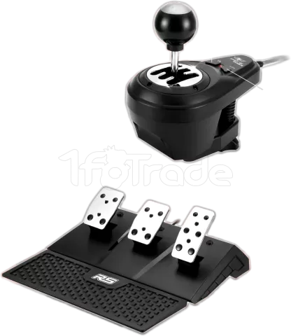 Photo de Kit Volant + Pédalier + Levier de vitesse Spirit Of Gamer Race Wheel Force 1080RS (Noir/Gris)