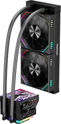 Photo de Kit Watercooling AIO 1stPlayer FT aRGB - 240mm (Noir)