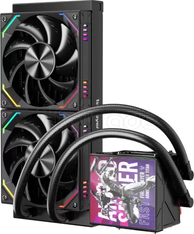 Photo de Kit Watercooling AIO 1stPlayer FT RGB - 240mm (Noir)
