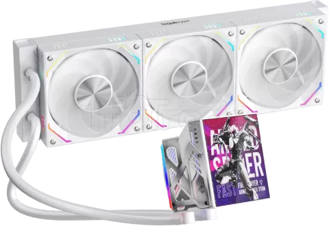 Photo de Kit Watercooling AIO 1stPlayer FT RGB - 360mm (Blanc)