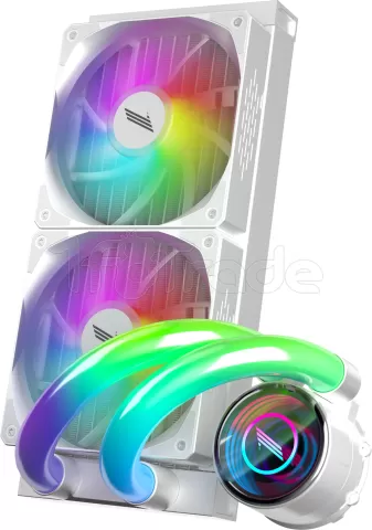 Photo de Kit Watercooling AIO 1stPlayer MT Infinite Space RGB - 240mm (Blanc)