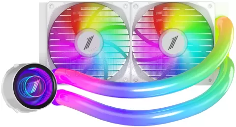 Photo de Kit Watercooling AIO 1stPlayer MT Infinite Space RGB - 240mm (Blanc)