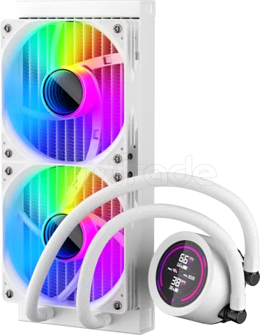 Photo de Kit Watercooling AIO 1stPlayer TS4 RGB - 240mm (Blanc)