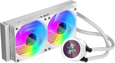 Photo de Kit Watercooling AIO 1stPlayer TS4 RGB - 240mm (Blanc)
