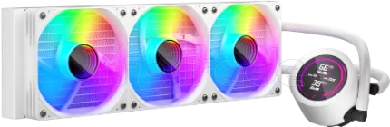 Photo de Kit Watercooling AIO 1stPlayer TS4 RGB - 360mm (Blanc)