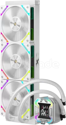 Photo de Kit Watercooling AIO 1stPlayer X-360E ARGB - 360mm (Blanc)