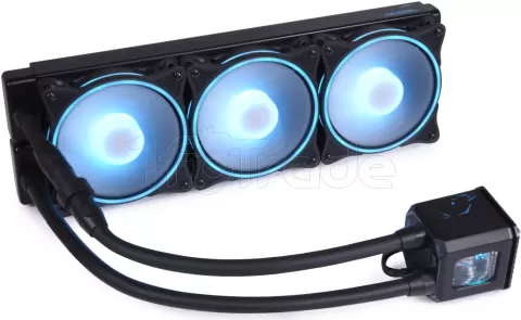 Photo de Kit Watercooling AIO Alphacool Eisbaer Aurora HPE RGB - 360mm (Noir)