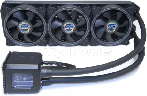 Photo de Kit Watercooling AIO Alphacool Eisbaer Aurora RGB - 360mm (Noir)