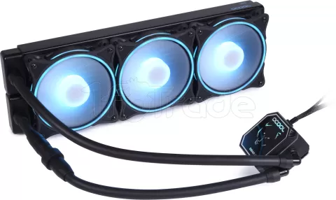 Photo de Kit Watercooling AIO Alphacool Eisbaer LT Aurora HPE RGB - 360mm (Noir)