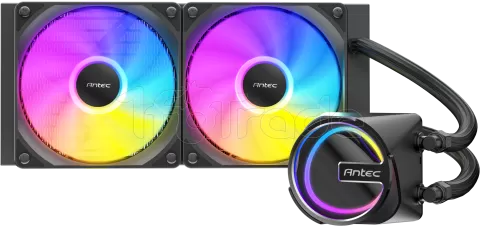 Photo de Kit Watercooling AIO Antec Skeleton RGB - 240mm (Noir)