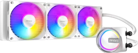 Photo de Kit Watercooling AIO Antec Skeleton RGB - 360mm (Blanc)