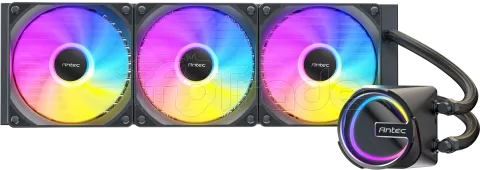 Photo de Kit Watercooling AIO Antec Skeleton RGB - 360mm (Noir)