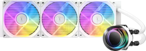 Photo de Kit Watercooling AIO Antec Vortex Lum RGB - 360mm (Blanc)