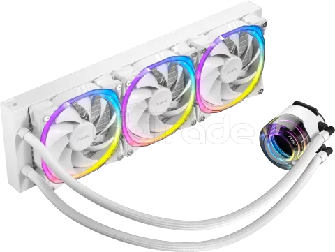 Photo de Kit Watercooling AIO Antec Vortex RGB - 360mm (Blanc)
