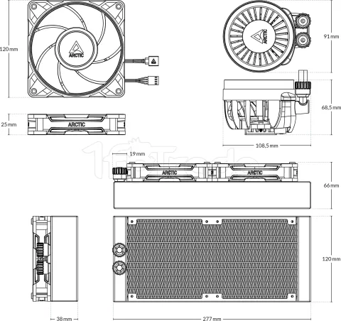 Photo de Kit Watercooling AIO Arctic Liquid Freezer III Pro - 240mm Version SI