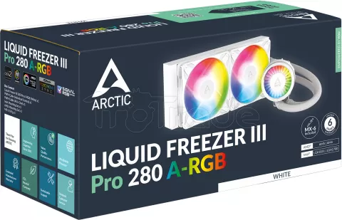 Photo de Kit Watercooling AIO Arctic Liquid Freezer III Pro RGB - 280mm (Blanc)
