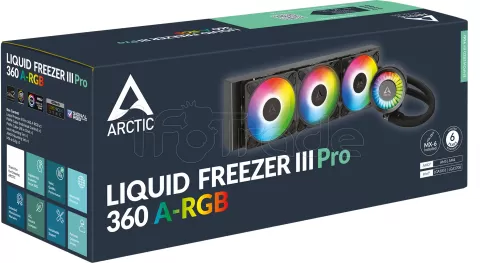 Photo de Kit Watercooling AIO Arctic Liquid Freezer III Pro RGB - 360mm (Noir)