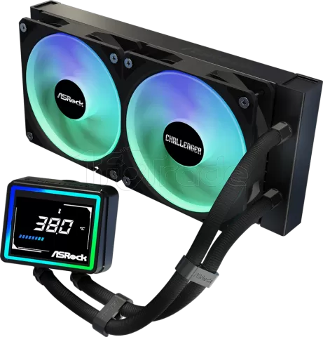 Photo de Kit Watercooling AIO ASRock Challenger Digital RGB - 240mm (Noir)