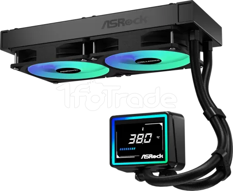 Photo de Kit Watercooling AIO ASRock Challenger Digital RGB - 240mm (Noir)