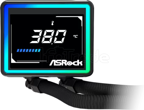 Photo de Kit Watercooling AIO ASRock Challenger Digital RGB - 240mm (Noir)