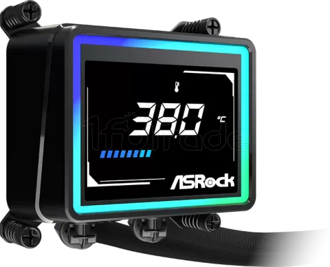 Photo de Kit Watercooling AIO ASRock Challenger Digital RGB - 360mm (Noir)