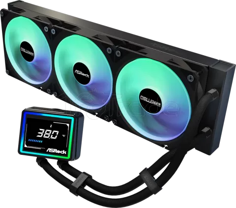 Photo de Kit Watercooling AIO ASRock Challenger Digital RGB - 360mm (Noir)