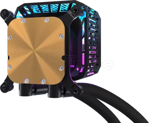 Photo de Kit Watercooling AIO ASRock Phantom Gaming LCD RGB - 360mm (Noir)