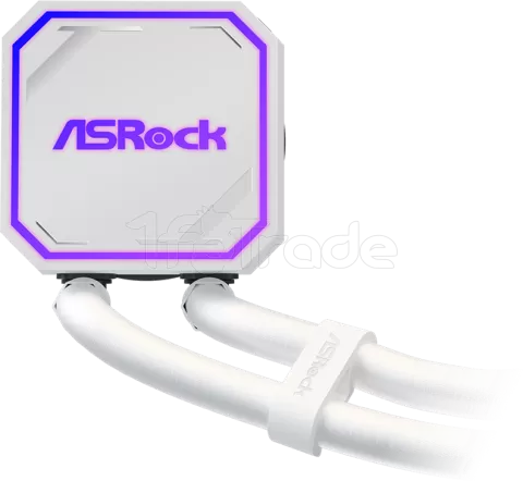 Photo de Kit Watercooling AIO ASRock Pro RGB - 240mm (Blanc)