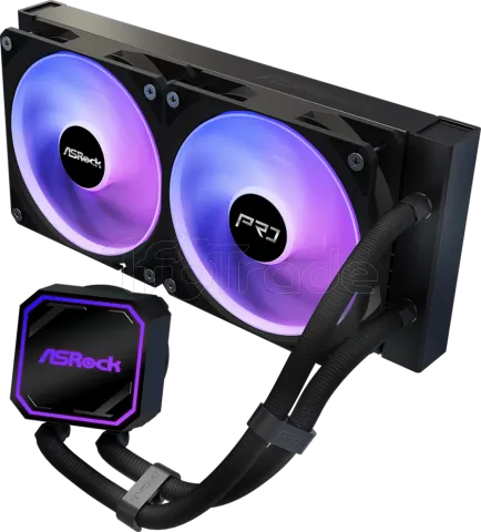 Photo de Kit Watercooling AIO ASRock Pro RGB - 240mm (Noir)