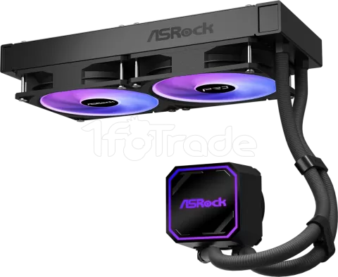 Photo de Kit Watercooling AIO ASRock Pro RGB - 240mm (Noir)