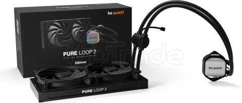 Photo de Kit Watercooling AIO Be Quiet Pure Loop 2 RGB - 280mm (Noir)