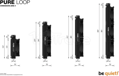 Photo de Kit Watercooling AIO be quiet! Pure Loop 240mm (Noir)