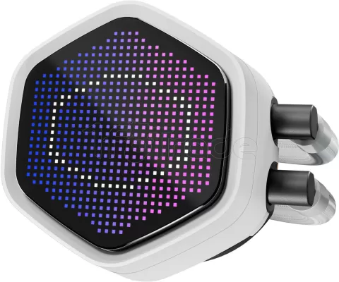 Photo de Kit Watercooling AIO Cooler Master MasterLiquid Atmos II Pixel LED RGB - 240mm (Blanc)