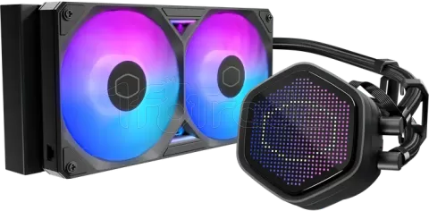 Photo de Kit Watercooling AIO Cooler Master MasterLiquid Atmos II Pixel LED RGB - 240mm (Noir)