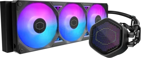 Photo de Kit Watercooling AIO Cooler Master MasterLiquid Atmos II Pixel LED RGB - 360mm (Noir)