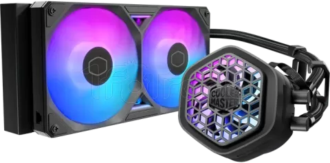 Photo de Kit Watercooling AIO Cooler Master MasterLiquid Atmos II VRM ARGB - 240mm (Noir)