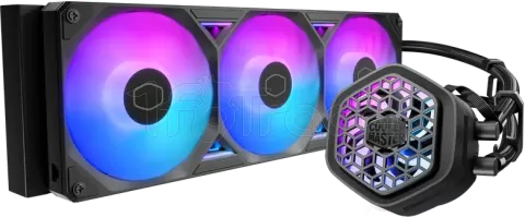 Photo de Kit Watercooling AIO Cooler Master MasterLiquid Atmos II VRM ARGB - 360mm (Noir)