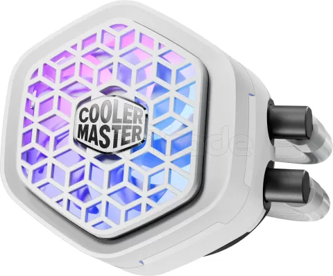 Photo de Kit Watercooling AIO Cooler Master MasterLiquid Atmos II VRM RGB - 240mm (Blanc)
