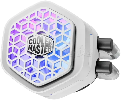 Photo de Kit Watercooling AIO Cooler Master MasterLiquid Atmos II VRM RGB - 360mm (Blanc)