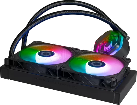 Photo de Kit Watercooling AIO Cooler Master MasterLiquid Atmos RGB - 240mm (Noir)