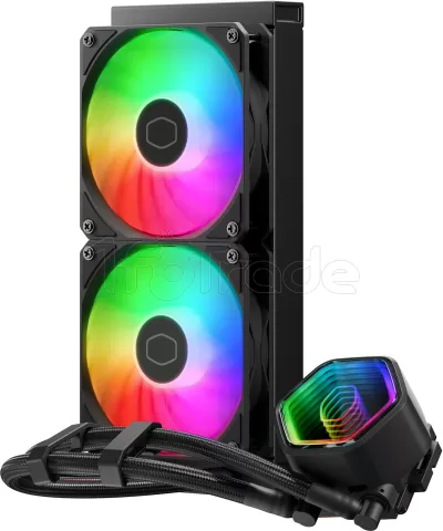 Photo de Kit Watercooling AIO Cooler Master MasterLiquid Core II RGB - 240mm (Noir)