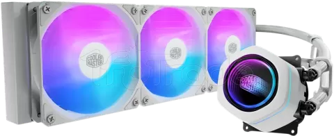 Photo de Kit Watercooling AIO Cooler Master MasterLiquid Core Nex aRGB - 360mm (Blanc)