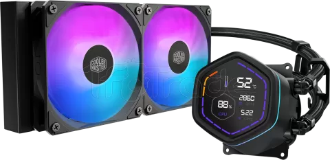 Photo de Kit Watercooling AIO Cooler Master MasterLiquid Core Nex Digital RGB - 240mm (Noir)