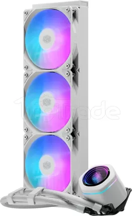 Photo de Kit Watercooling AIO Cooler Master MasterLiquid Core Nex RGB - 360mm (Blanc)