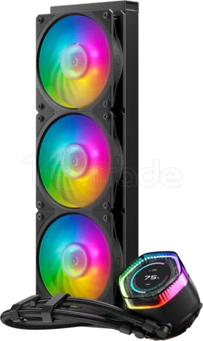 Photo de Kit Watercooling AIO Cooler Master MasterLiquid Ion RGB - 360mm (Noir)