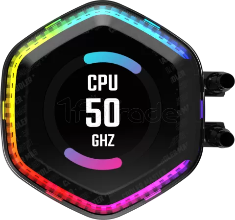 Photo de Kit Watercooling AIO Cooler Master MasterLiquid Ion RGB - 360mm (Noir)
