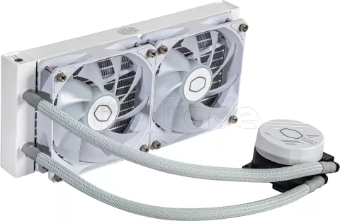 Photo de Kit Watercooling AIO Cooler Master MasterLiquid L Core RGB - 240mm (Blanc)