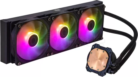 Photo de Kit Watercooling AIO Cooler Master MasterLiquid L Core RGB - 360mm (Noir)